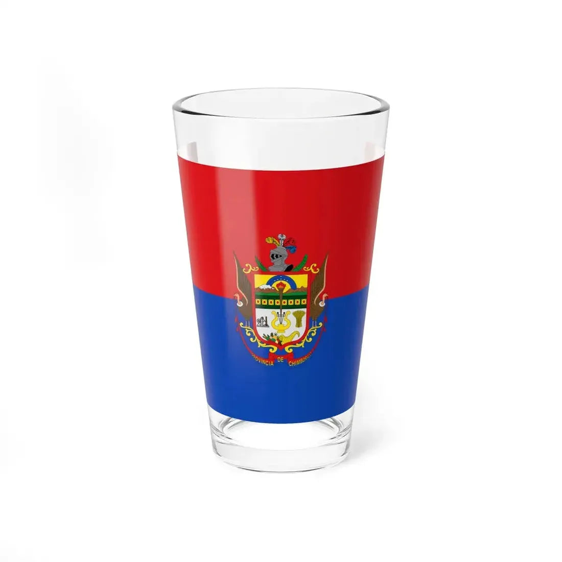 Bandera de Chimborazo (Ecuador) Pint Glass 16oz 16oz - Go Mug Yourself