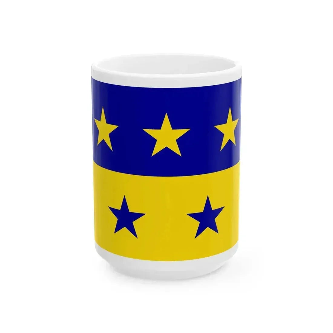 Bandera de Chitre (Panama) White Coffee Mug 15oz - Go Mug Yourself