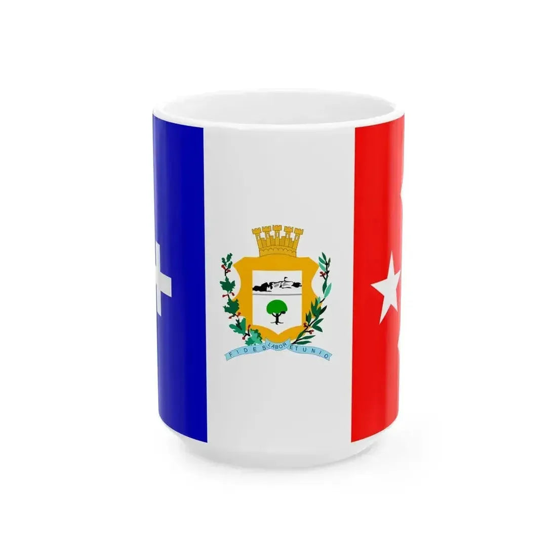 Bandera de Cienfuegos Cuba (Cuba) White Coffee Mug 15oz - Go Mug Yourself