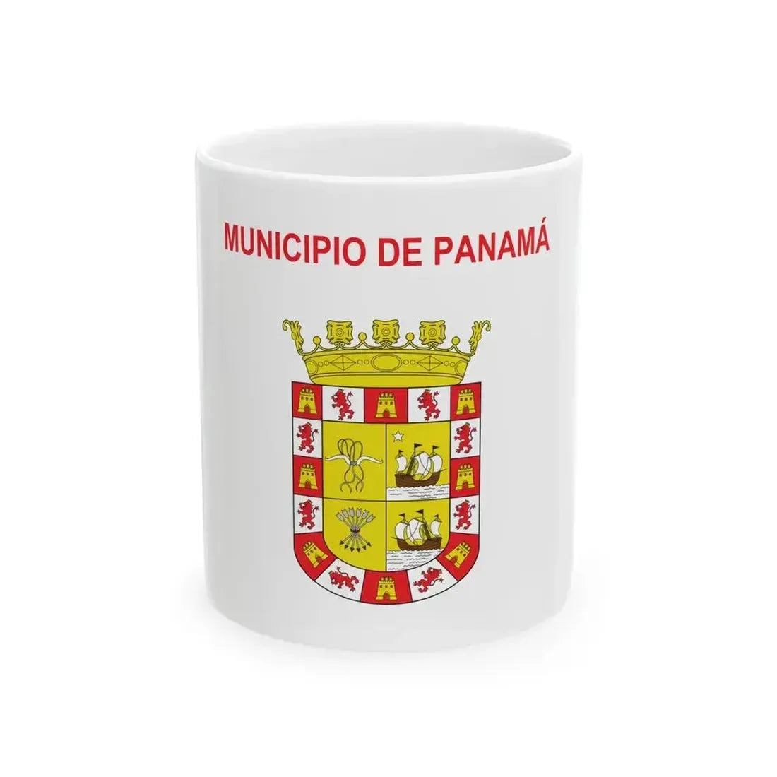 Bandera de Ciudad de Panama (Panama) White Coffee Mug 11oz - Go Mug Yourself