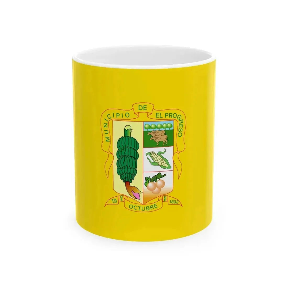 Bandera de El Progreso Honduras (Honduras) White Coffee Mug 11oz - Go Mug Yourself