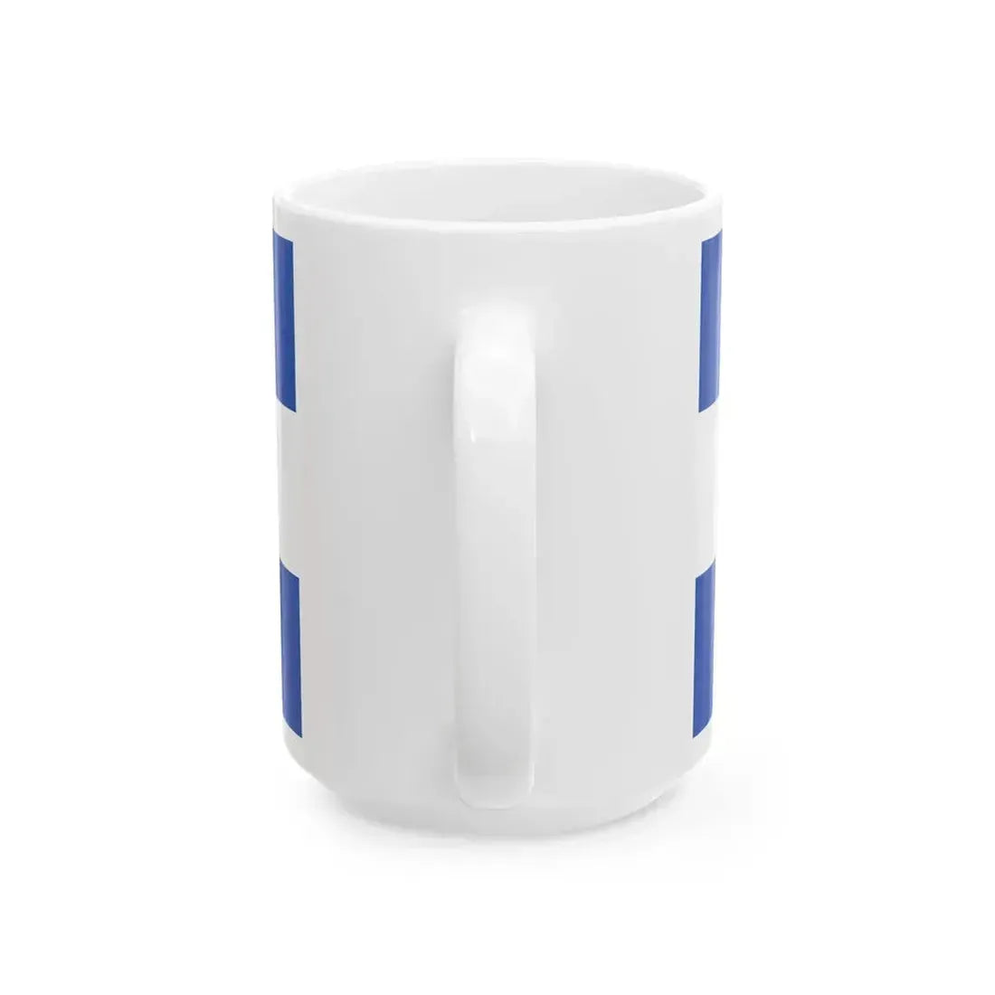 Bandera de El Salvador con el logo del partido Nuevas Ideas (El Salvador) White Coffee Mug - Go Mug Yourself