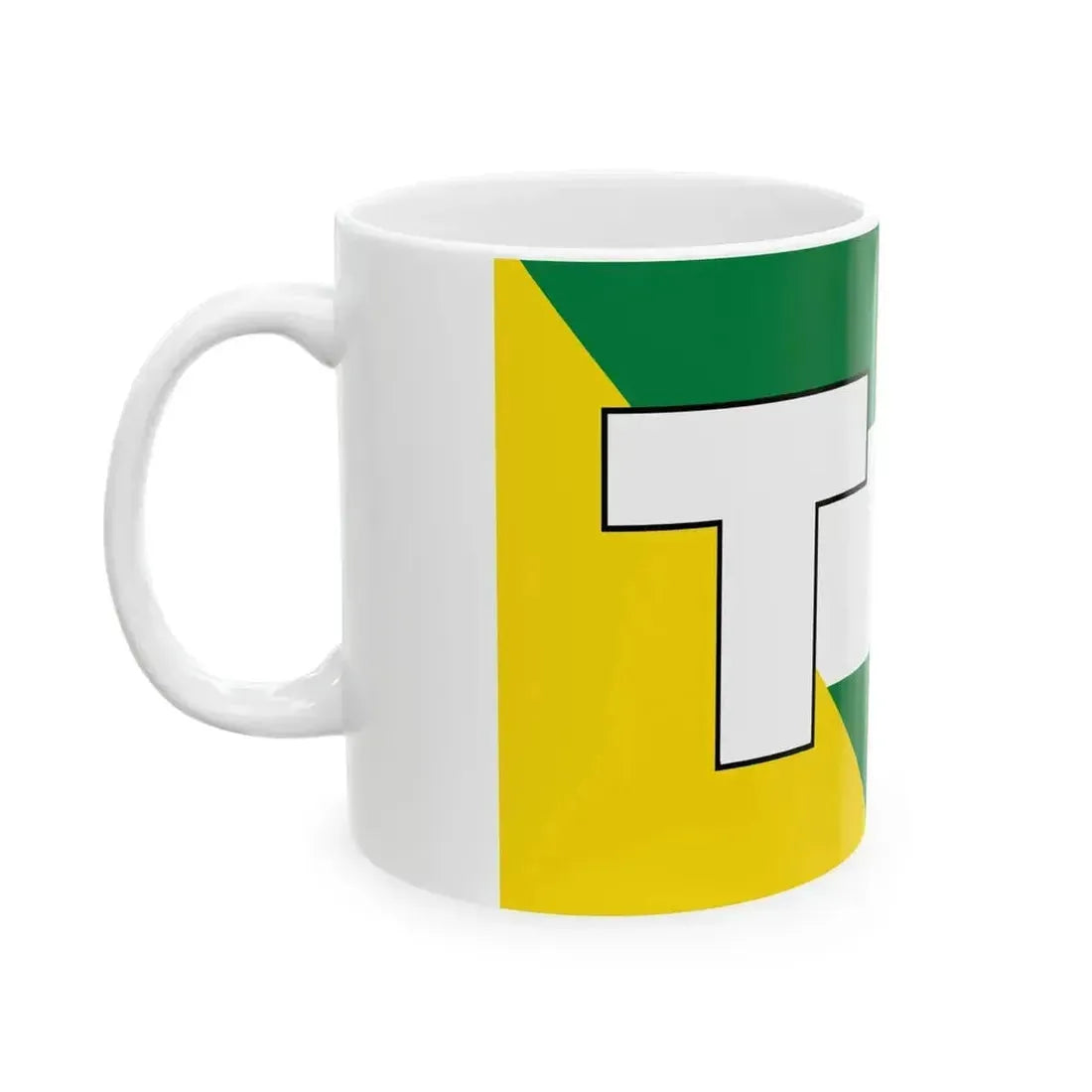 Bandera de El Triunfo (Ecuador) White Coffee Mug - Go Mug Yourself