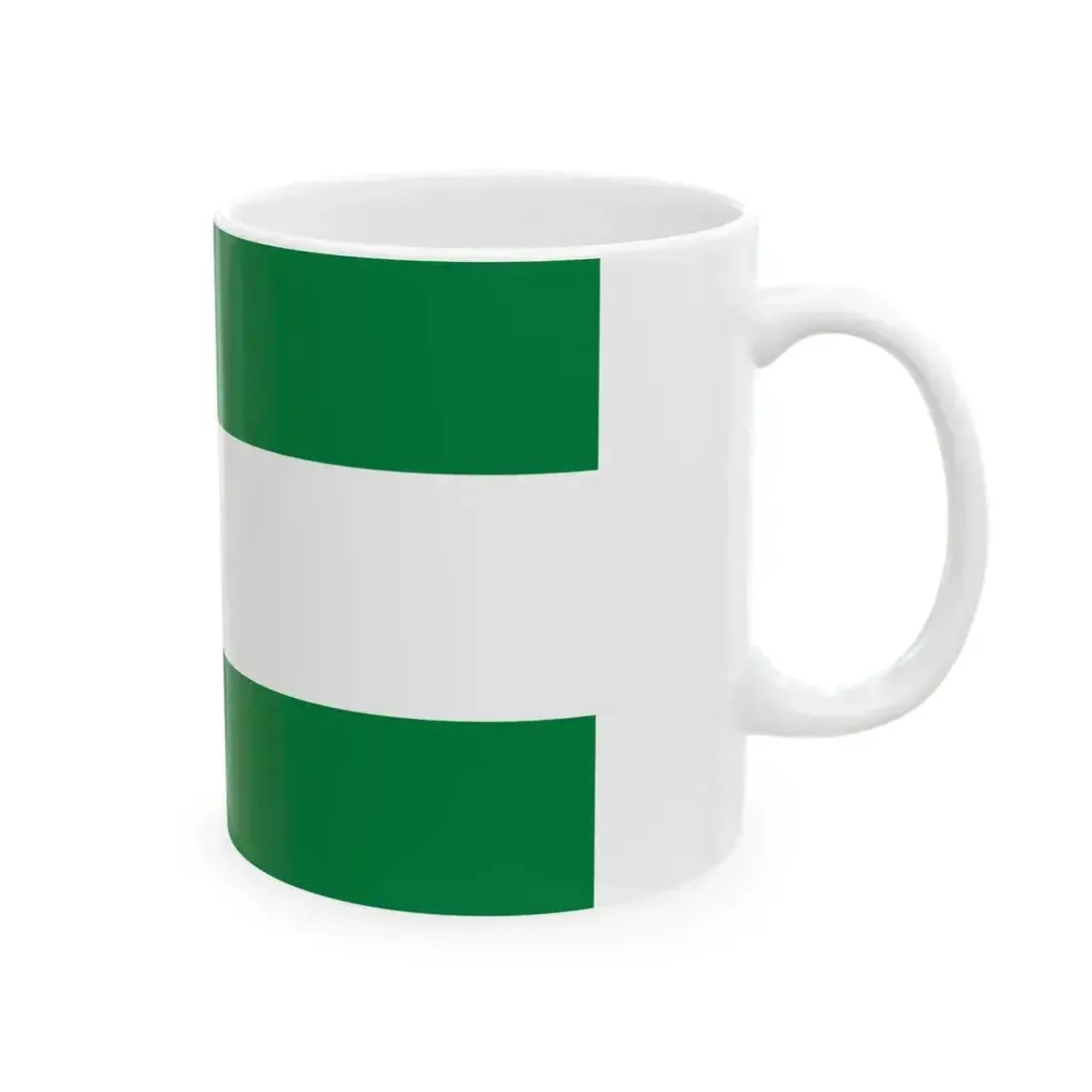 Bandera de El Triunfo (Ecuador) White Coffee Mug - Go Mug Yourself