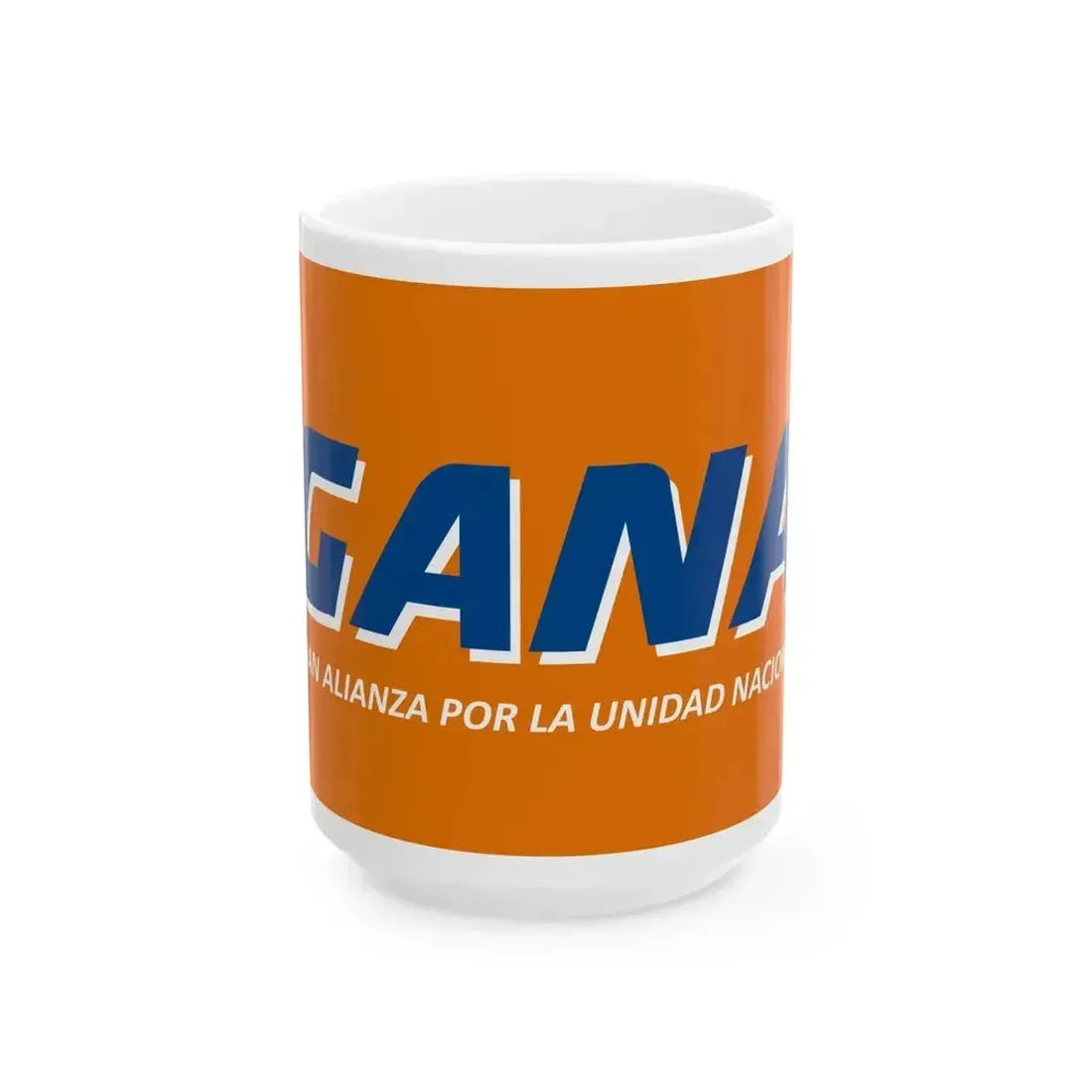 Bandera de GANA (El Salvador) White Coffee Mug 15oz - Go Mug Yourself
