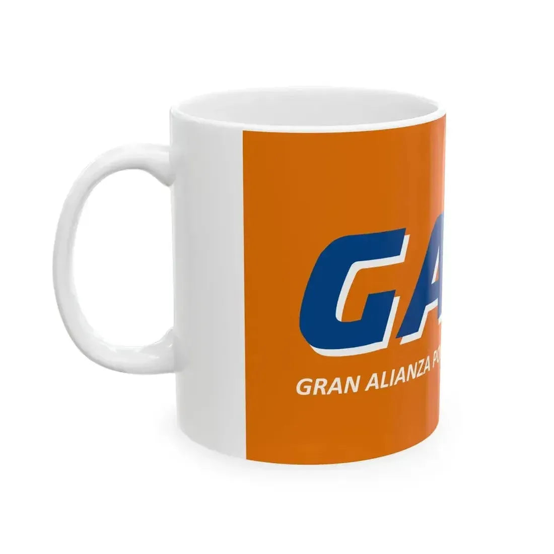 Bandera de GANA (El Salvador) White Coffee Mug - Go Mug Yourself