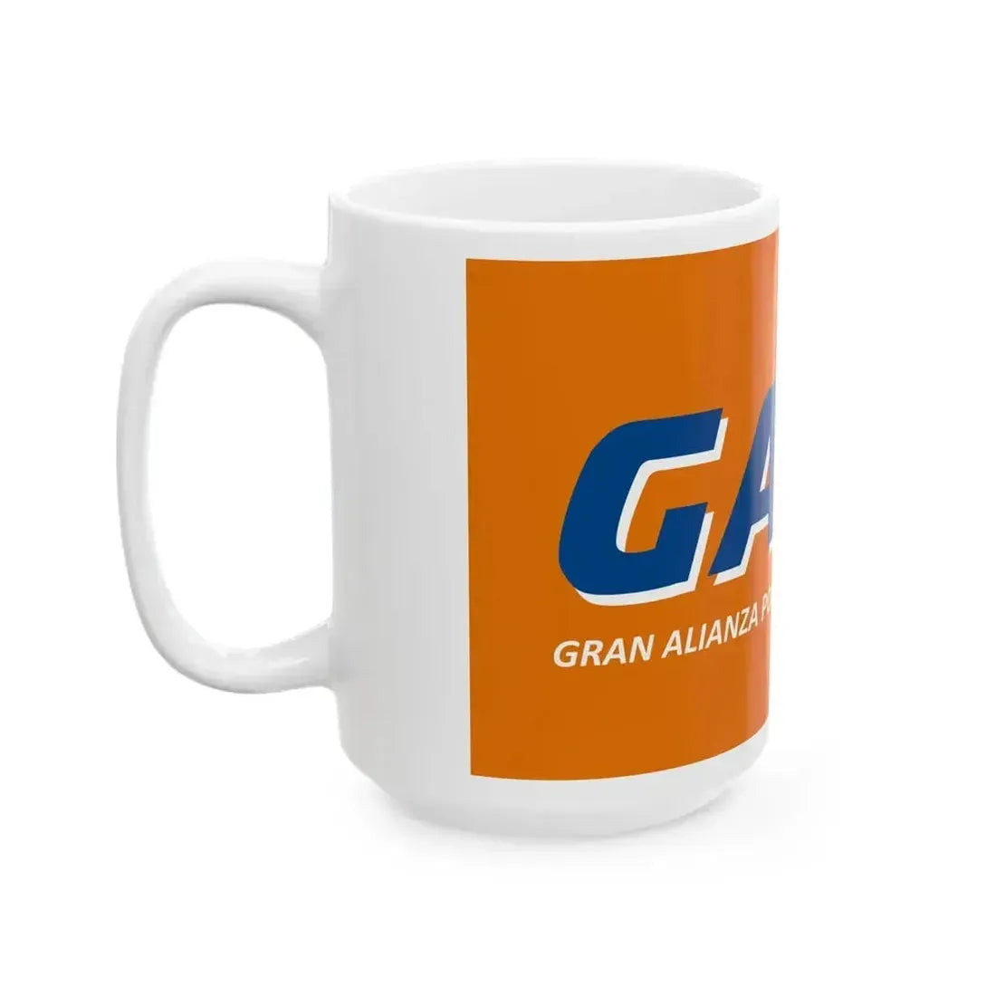 Bandera de GANA (El Salvador) White Coffee Mug - Go Mug Yourself