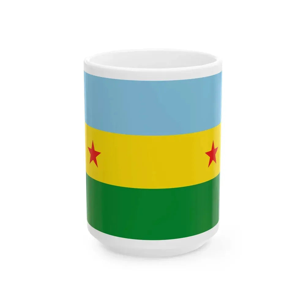 Bandera de Garabito (Costa Rica) White Coffee Mug 15oz - Go Mug Yourself