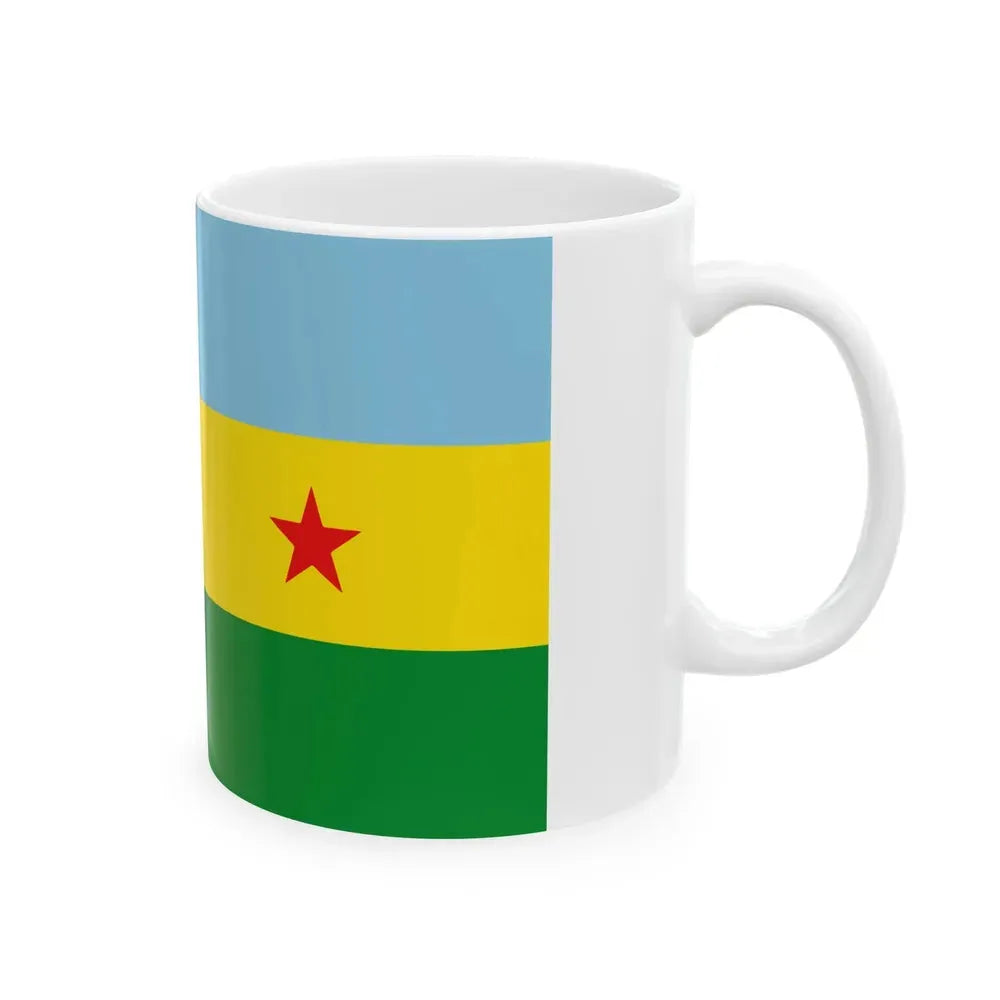 Bandera de Garabito (Costa Rica) White Coffee Mug - Go Mug Yourself