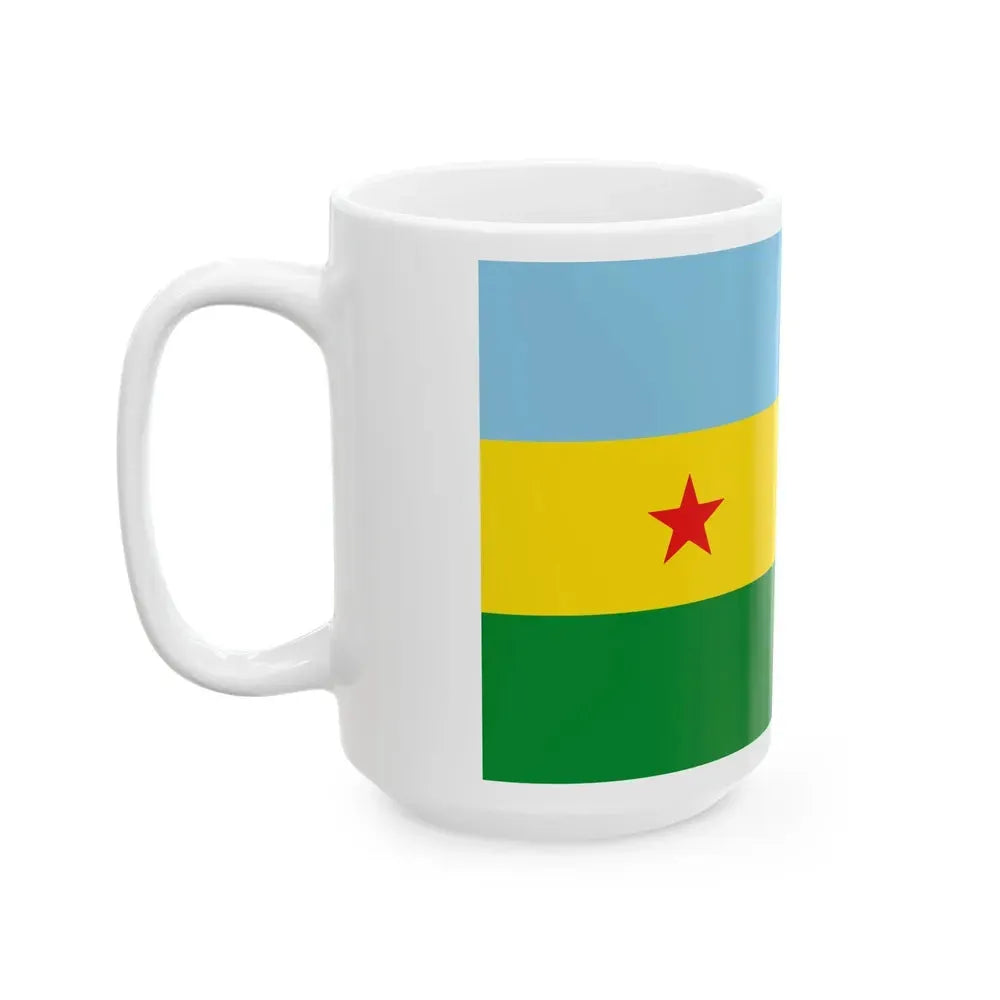 Bandera de Garabito (Costa Rica) White Coffee Mug - Go Mug Yourself