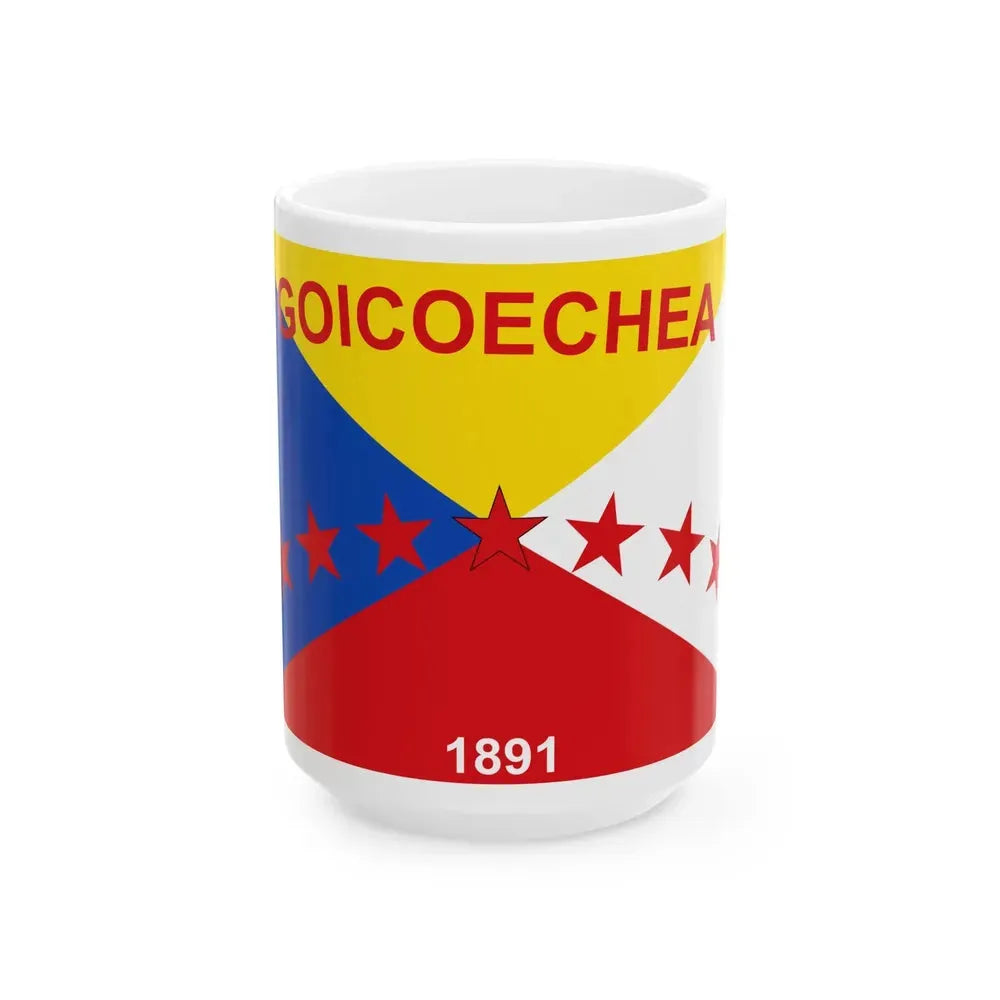 Bandera de Goicoechea (Costa Rica) White Coffee Mug 15oz - Go Mug Yourself