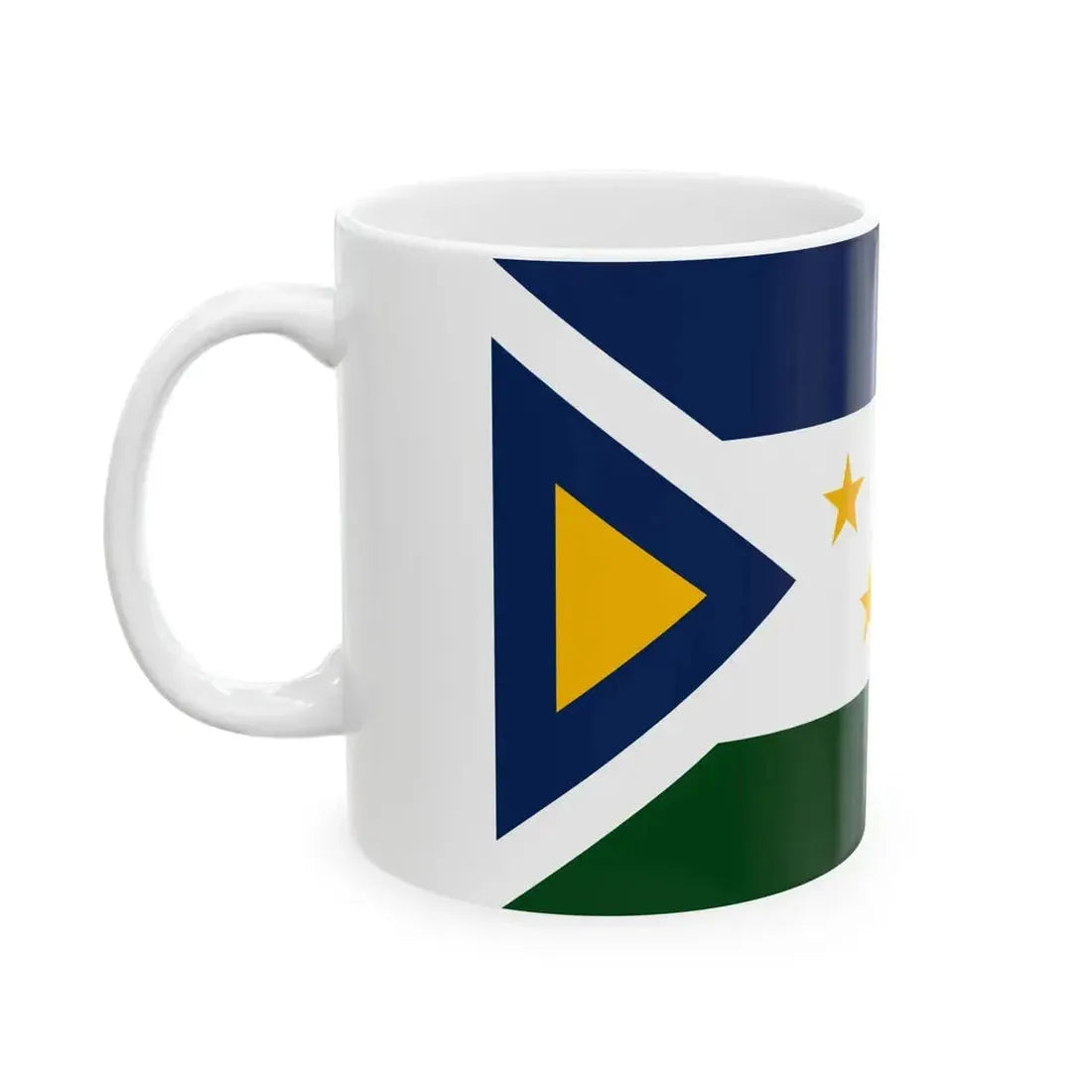 Bandera de Grecia Costa Rica (Costa Rica) White Coffee Mug - Go Mug Yourself