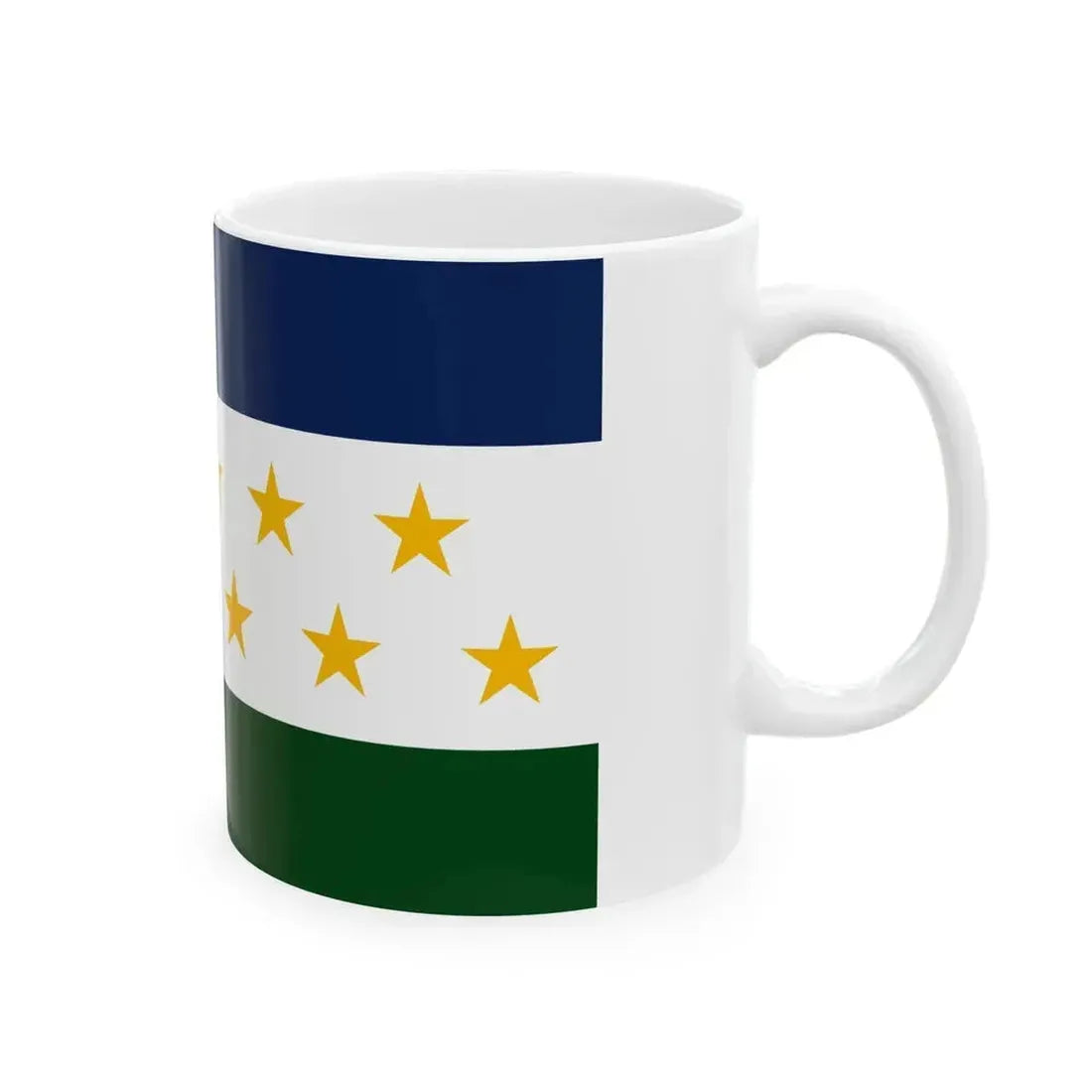 Bandera de Grecia Costa Rica (Costa Rica) White Coffee Mug - Go Mug Yourself