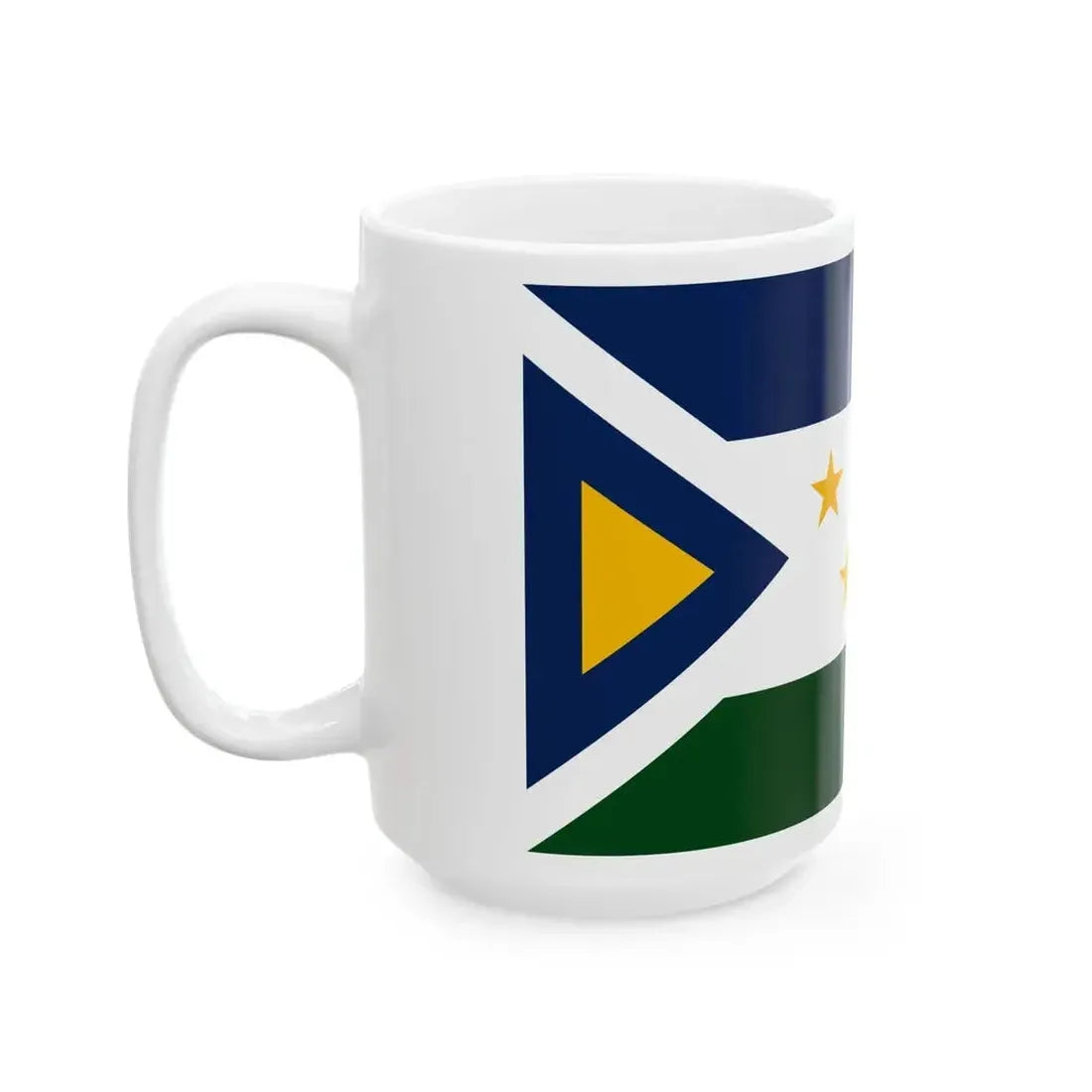 Bandera de Grecia Costa Rica (Costa Rica) White Coffee Mug - Go Mug Yourself