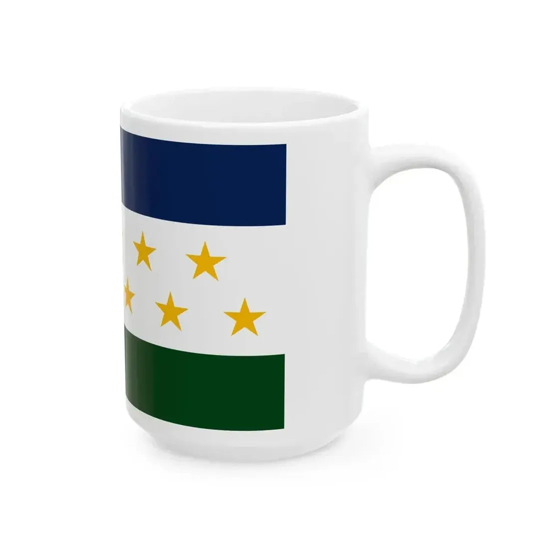 Bandera de Grecia Costa Rica (Costa Rica) White Coffee Mug - Go Mug Yourself
