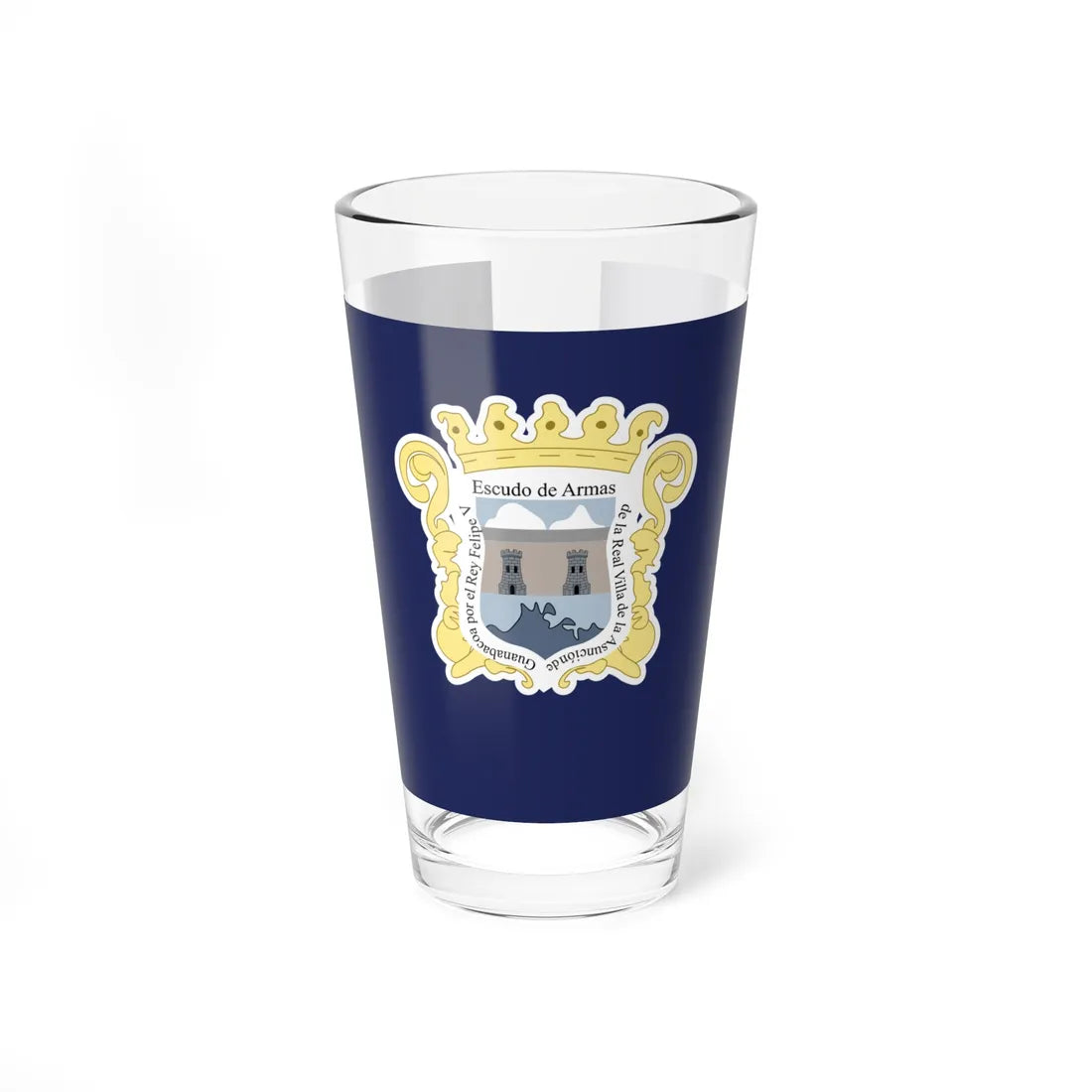 Bandera de Guanabacoa Cuba (Cuba) Pint Glass 16oz 16oz - Go Mug Yourself