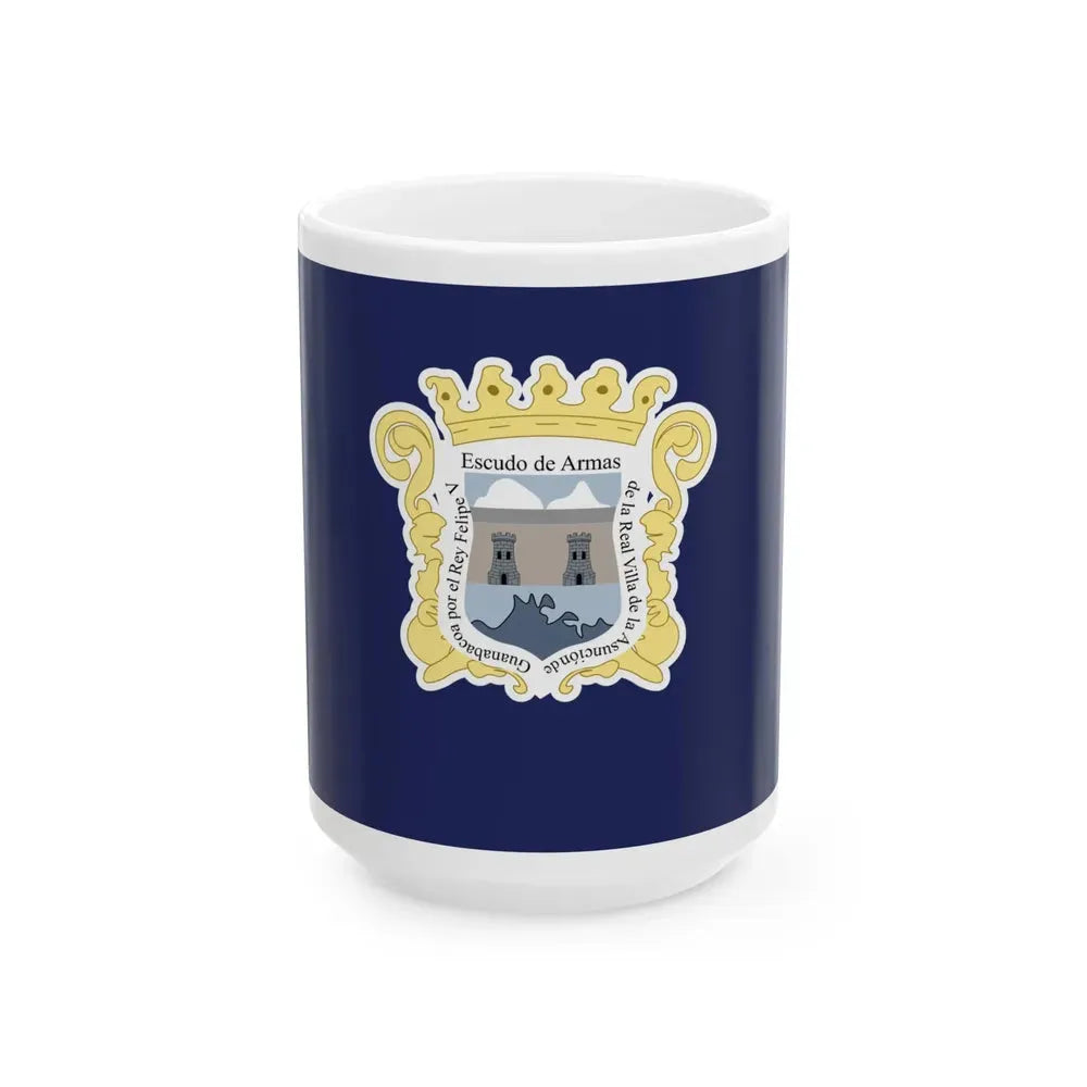Bandera de Guanabacoa Cuba (Cuba) White Coffee Mug 15oz - Go Mug Yourself