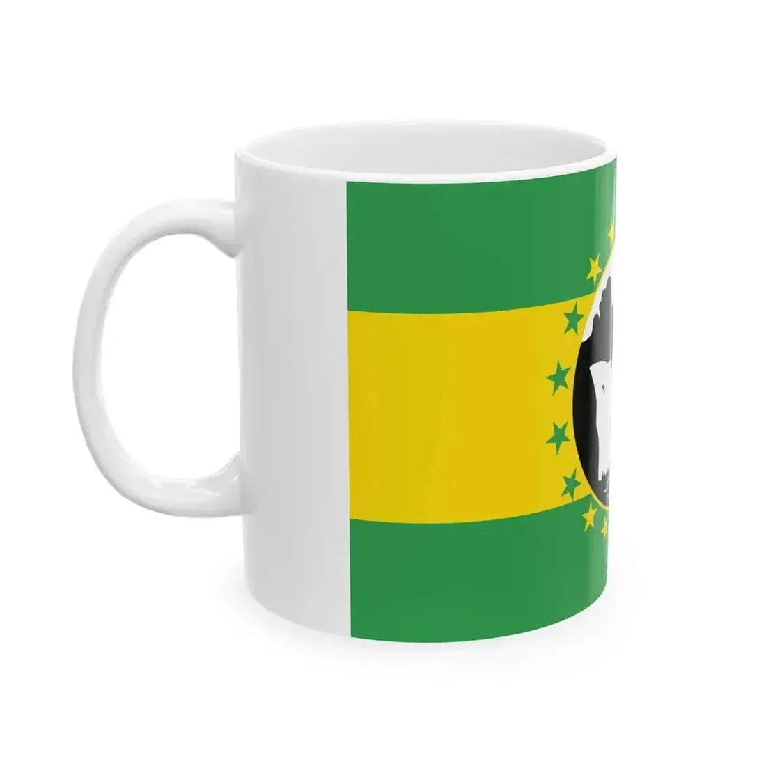 Bandera de La Chorrera (Panama) White Coffee Mug - Go Mug Yourself
