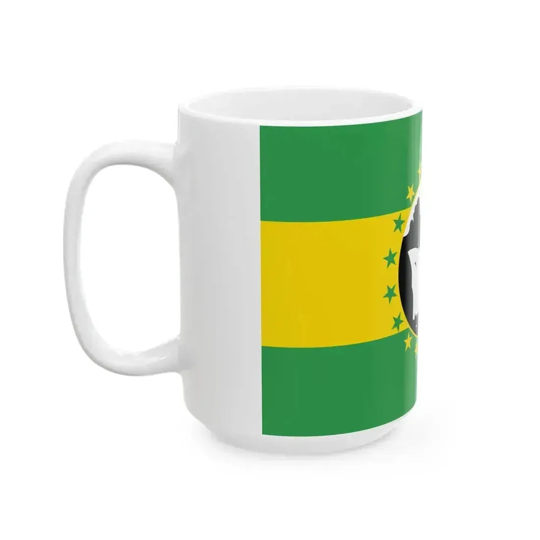 Bandera de La Chorrera (Panama) White Coffee Mug - Go Mug Yourself