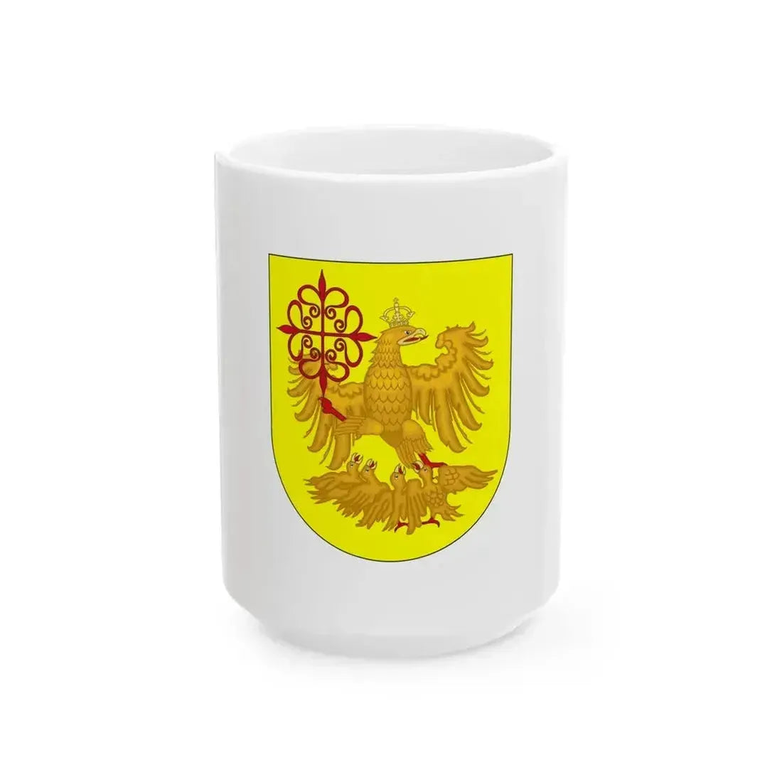 Bandera de la Ciudad de Buenos Aires 1978 (Argentina) White Coffee Mug 15oz - Go Mug Yourself