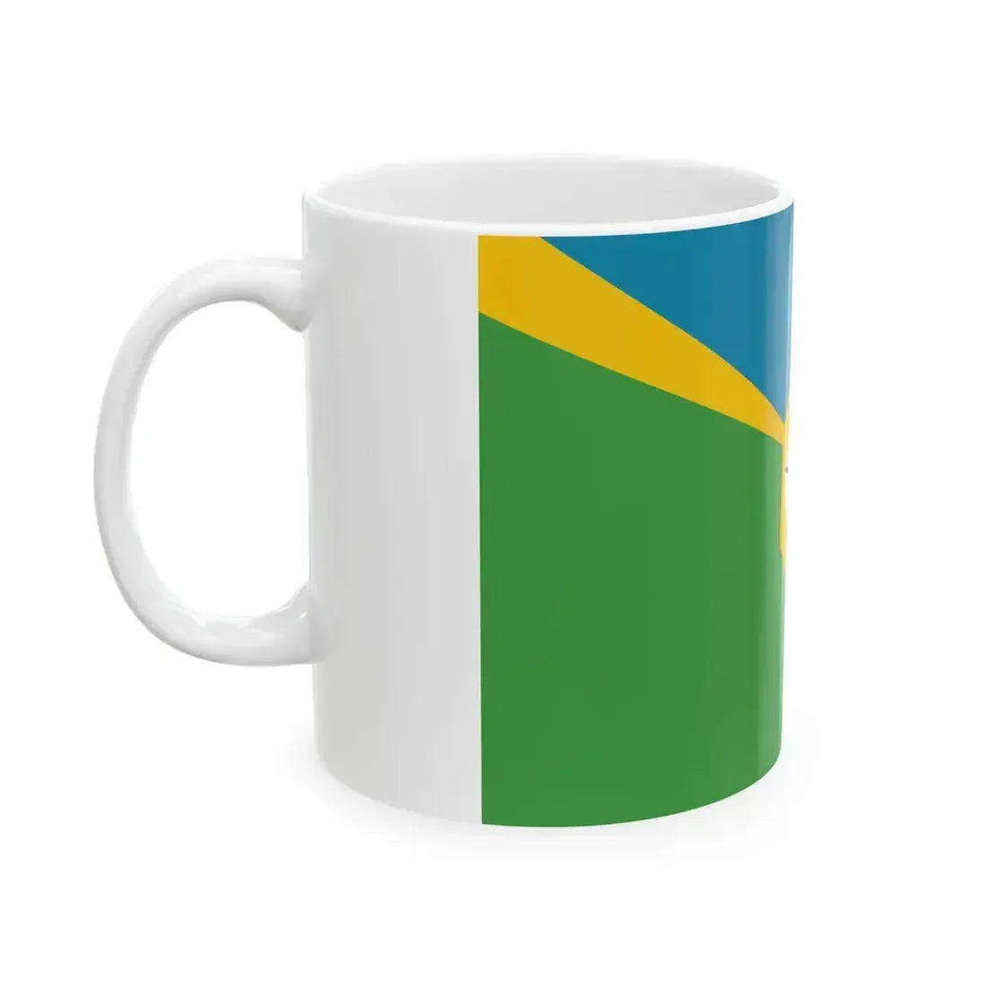 Bandera de la Ciudad de San Luis Argentina (Argentina) White Coffee Mug - Go Mug Yourself
