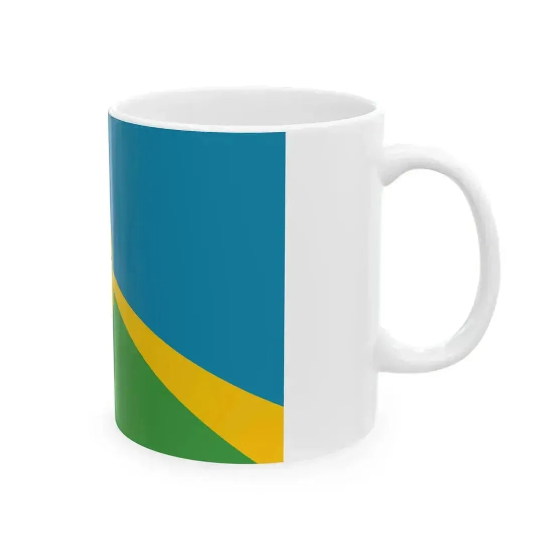 Bandera de la Ciudad de San Luis Argentina (Argentina) White Coffee Mug - Go Mug Yourself