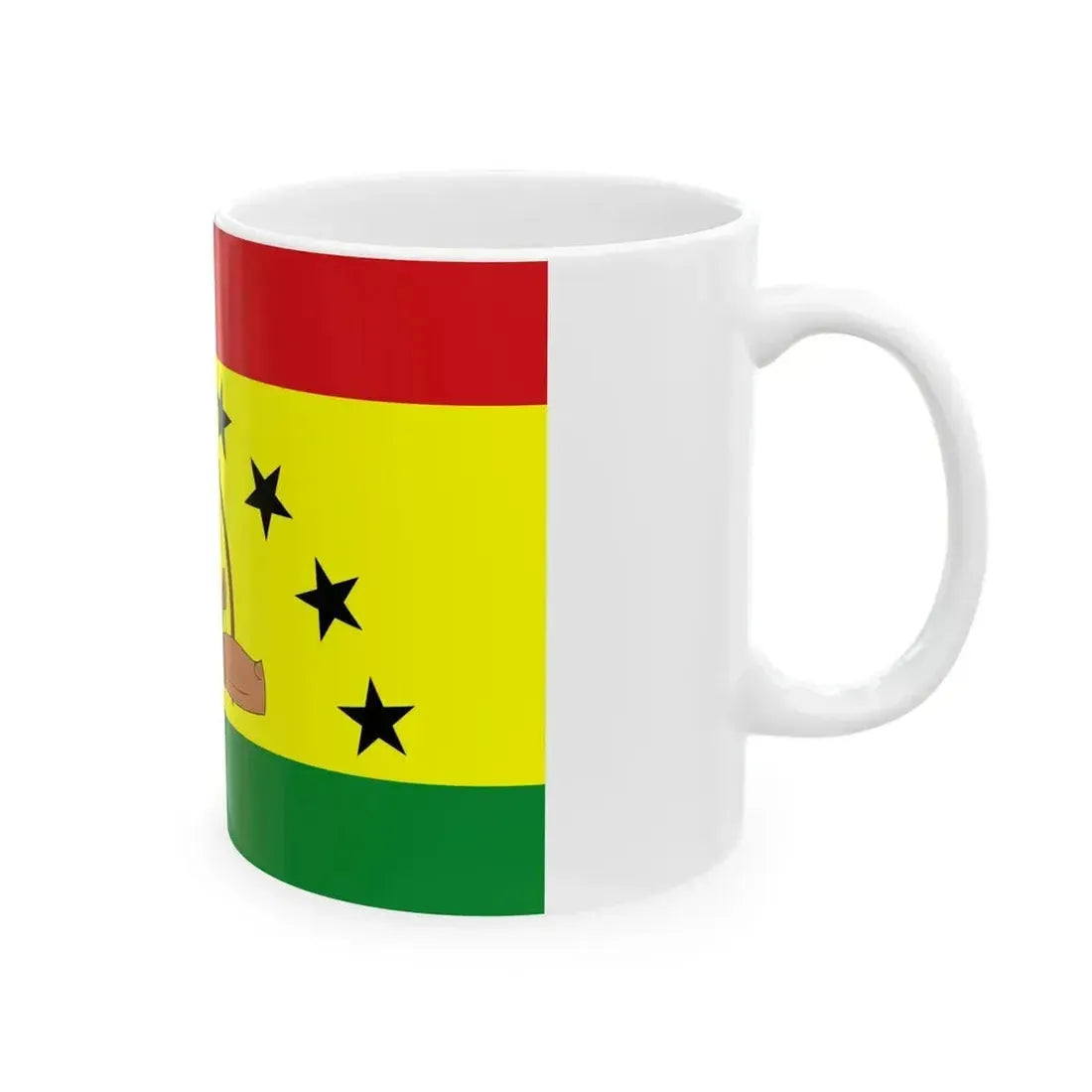 Bandera de la Comarca Guna Yala (Panama) White Coffee Mug - Go Mug Yourself