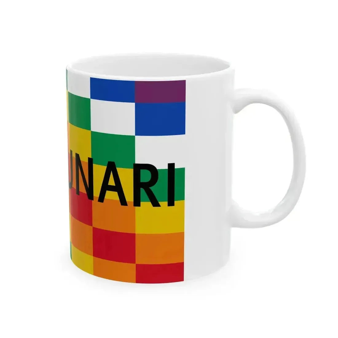 Bandera de la Ecuarunari (Ecuador) White Coffee Mug - Go Mug Yourself