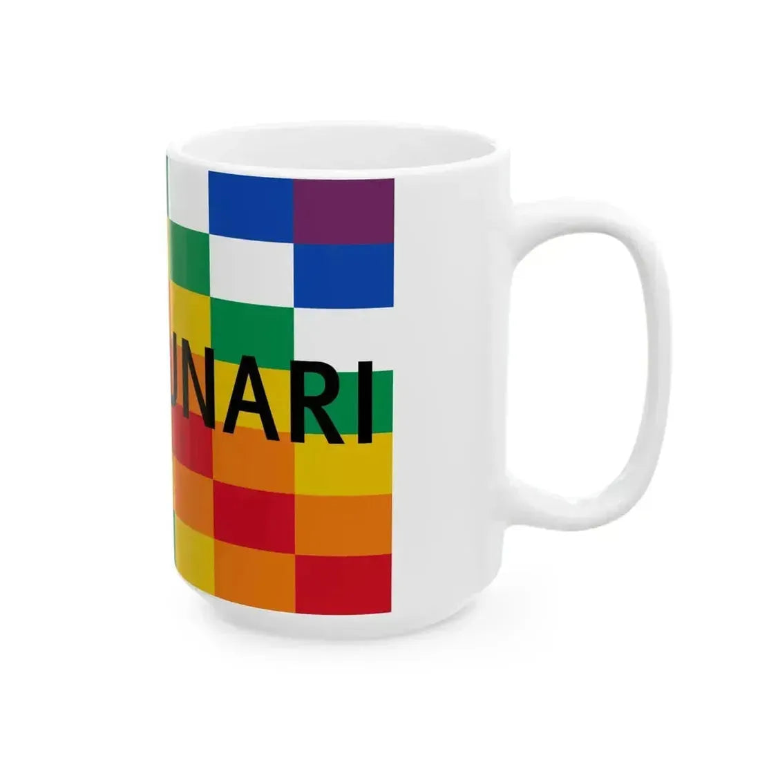 Bandera de la Ecuarunari (Ecuador) White Coffee Mug - Go Mug Yourself