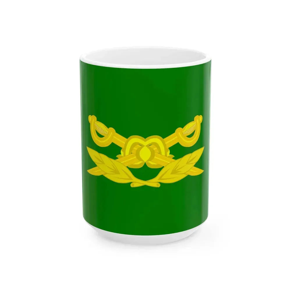 Bandera de la Gendarmeria Argentina (Argentina) White Coffee Mug 15oz - Go Mug Yourself