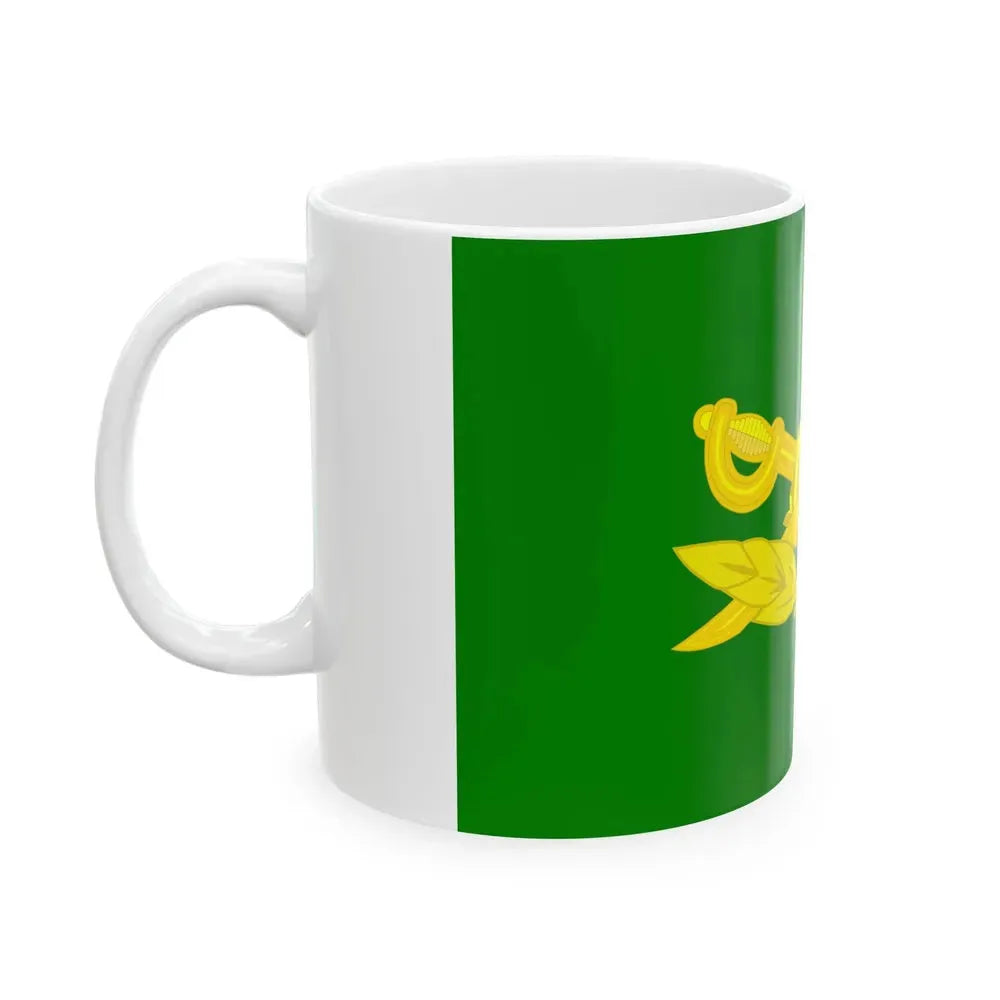 Bandera de la Gendarmeria Argentina (Argentina) White Coffee Mug - Go Mug Yourself
