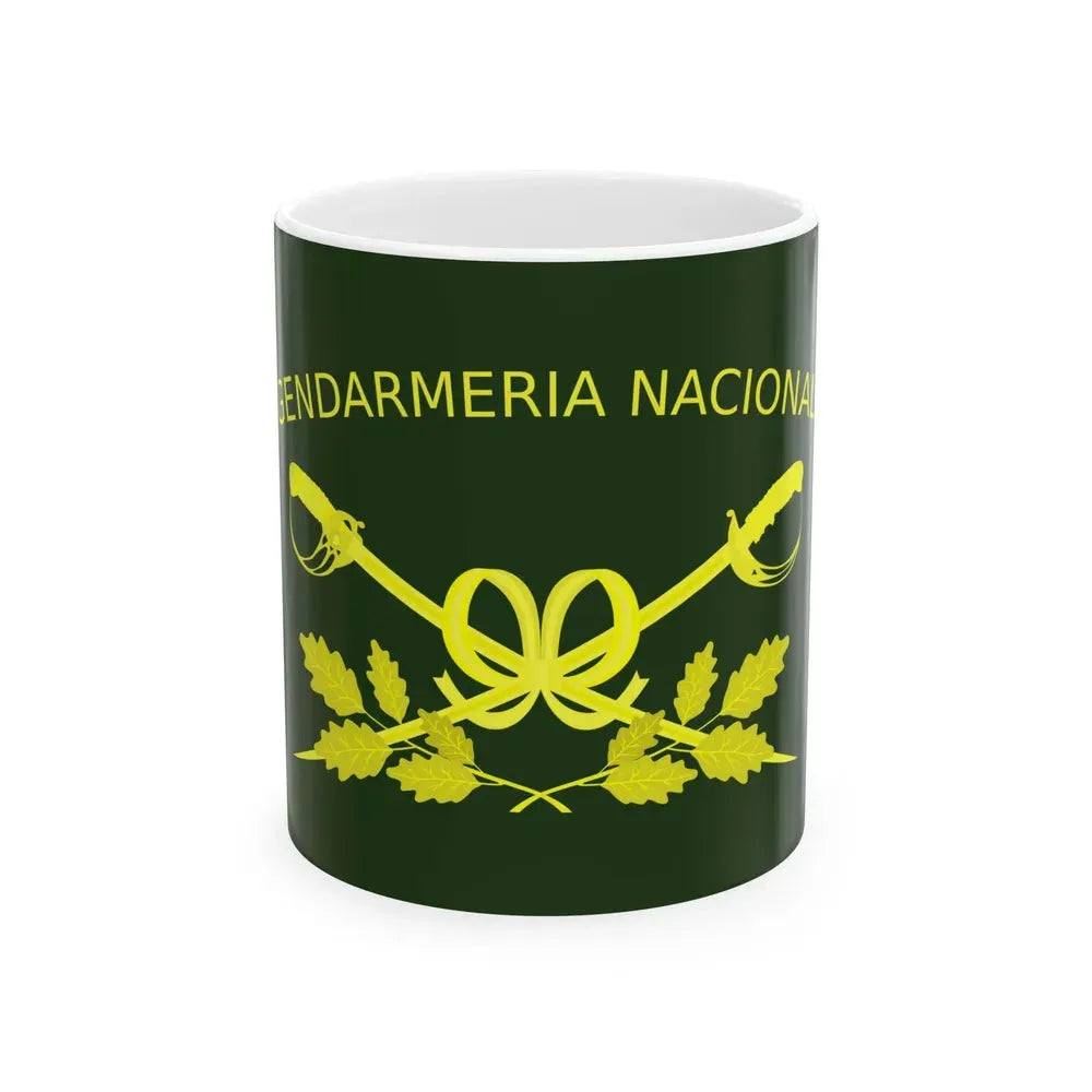 Bandera de la Gendarmeria Argentina II (Argentina) White Coffee Mug 11oz - Go Mug Yourself