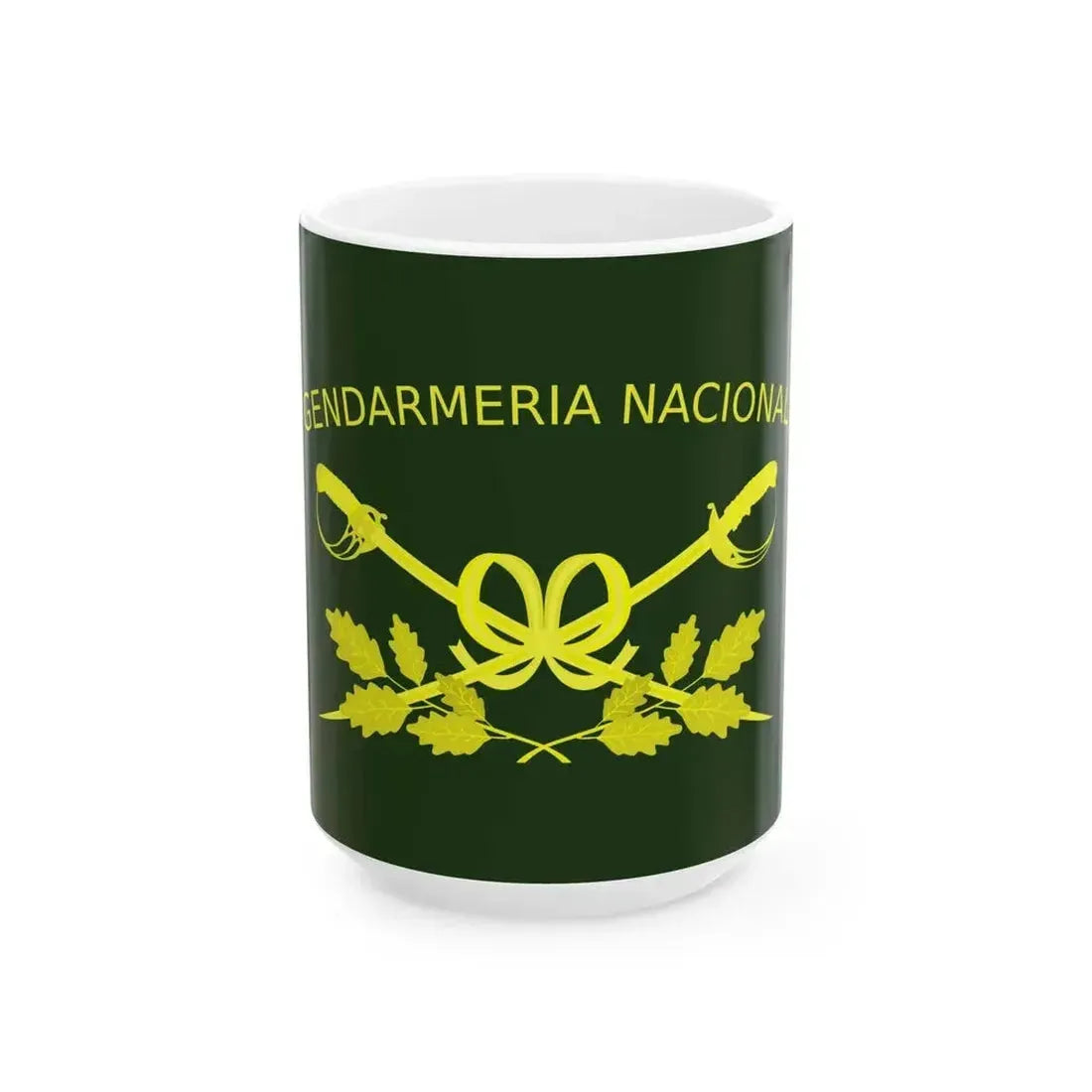 Bandera de la Gendarmeria Argentina II (Argentina) White Coffee Mug 15oz - Go Mug Yourself
