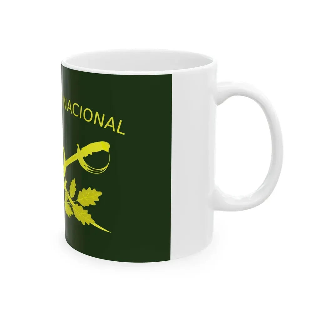 Bandera de la Gendarmeria Argentina II (Argentina) White Coffee Mug - Go Mug Yourself