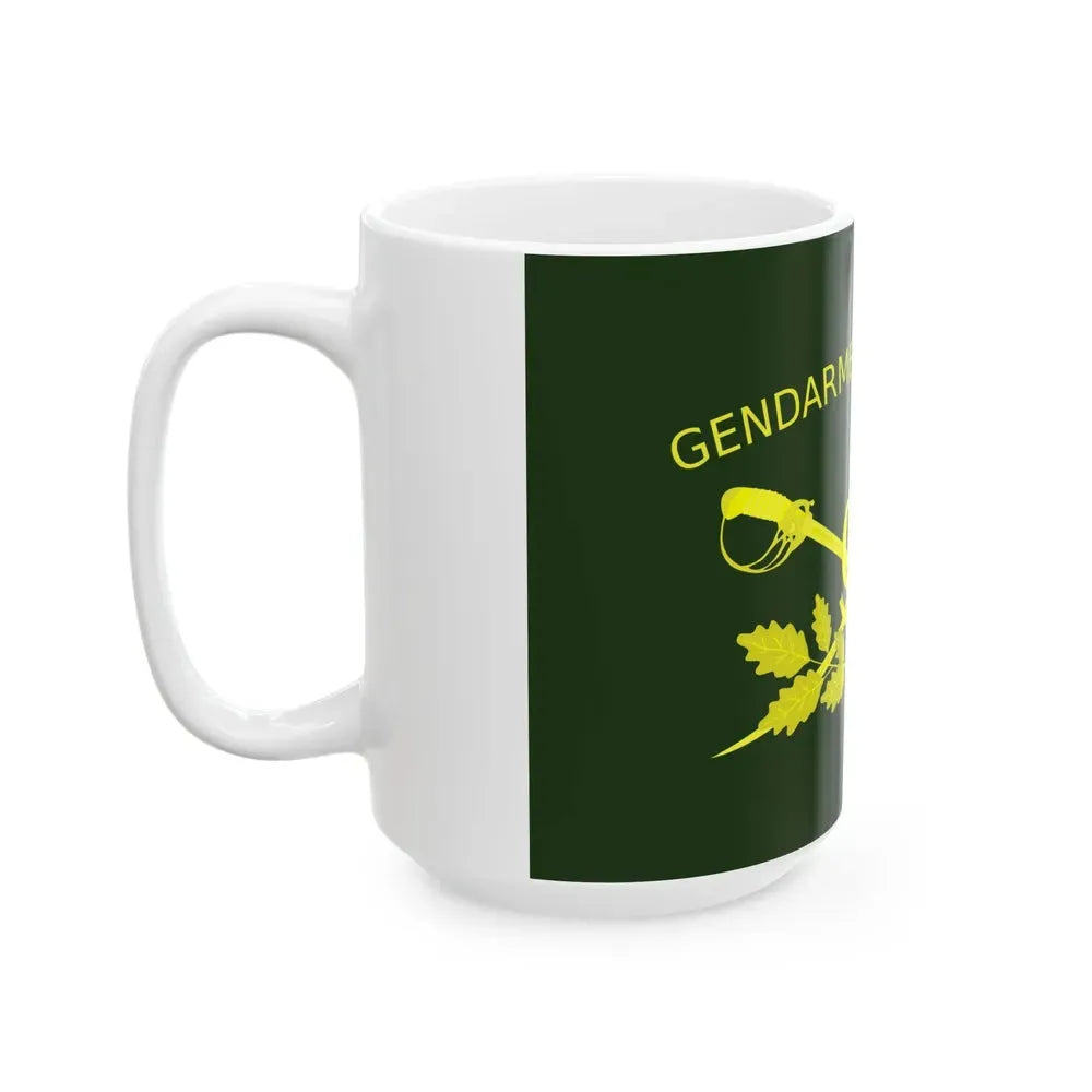 Bandera de la Gendarmeria Argentina II (Argentina) White Coffee Mug - Go Mug Yourself