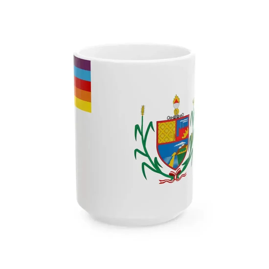 Bandera de La Libertad Peru (Peru) White Coffee Mug 15oz - Go Mug Yourself