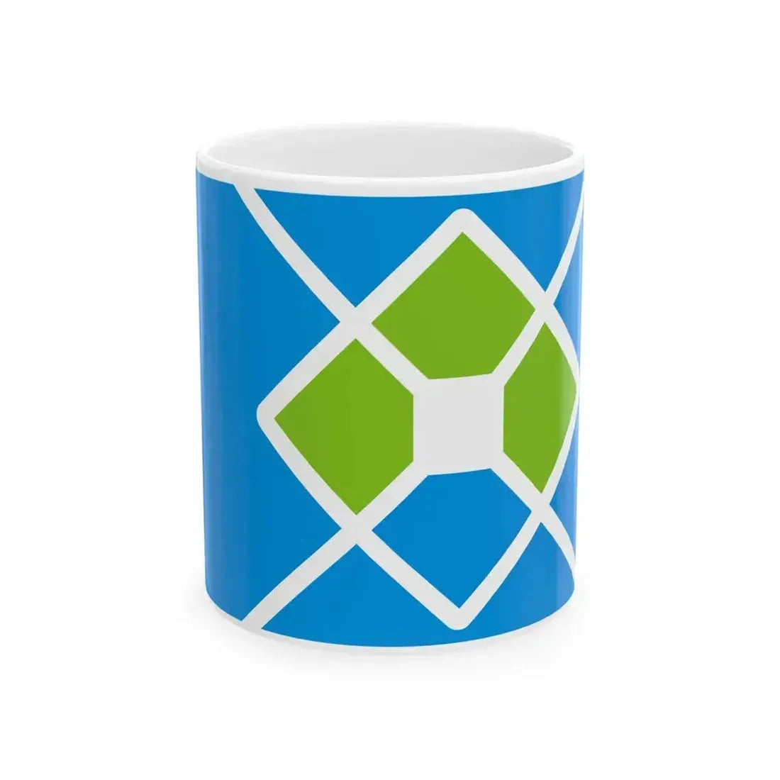 Bandera de La Plata (Argentina) White Coffee Mug 11oz - Go Mug Yourself