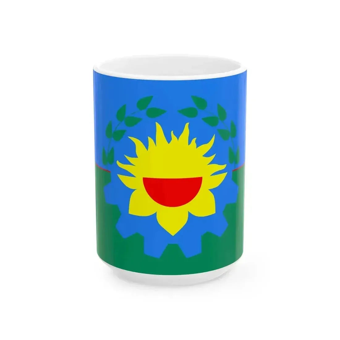 Bandera de la Provincia de Buenos Aires 3 (Argentina) White Coffee Mug 15oz - Go Mug Yourself