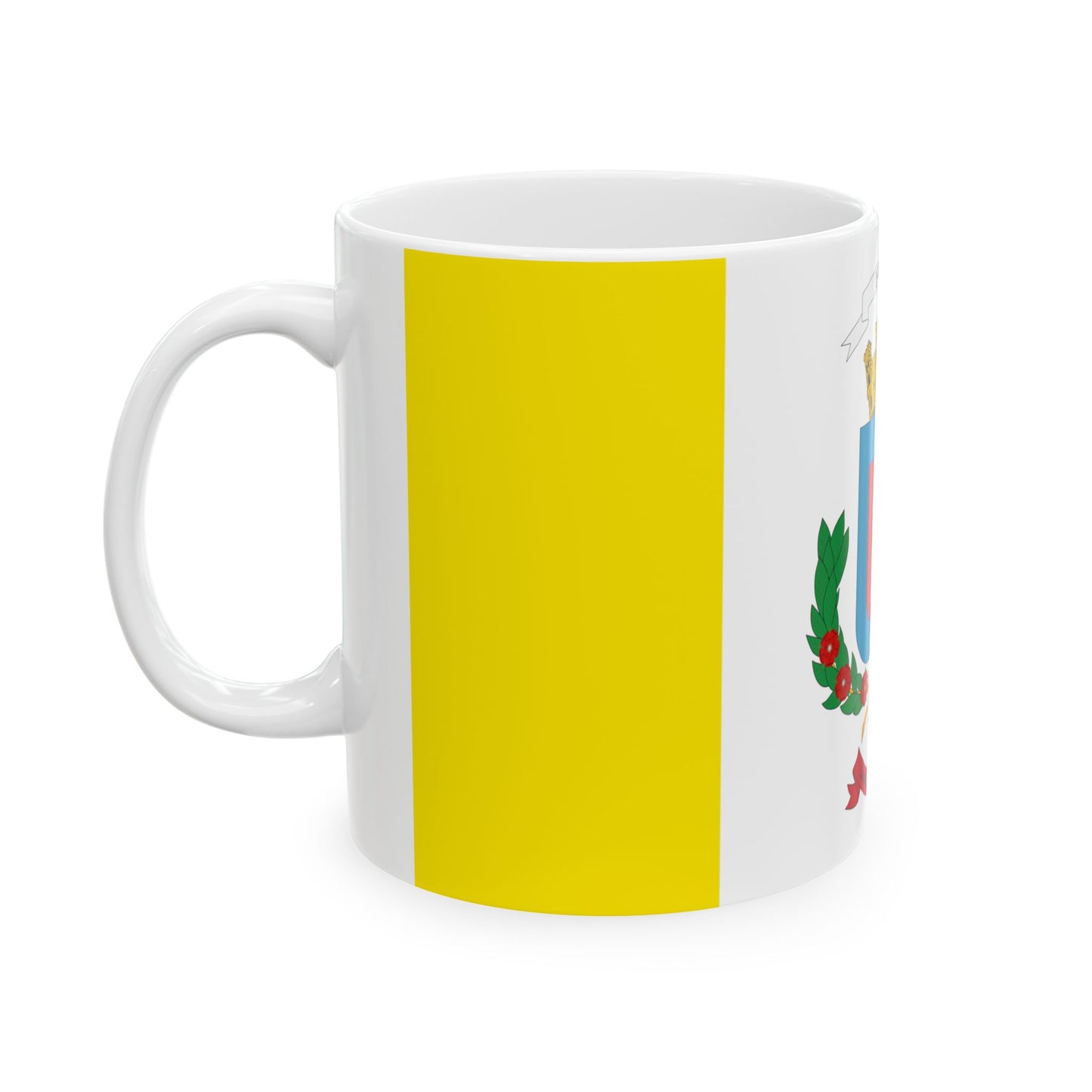 Bandera de la Provincia de Heredia (Costa Rica) White Coffee Mug-Go Mug Yourself