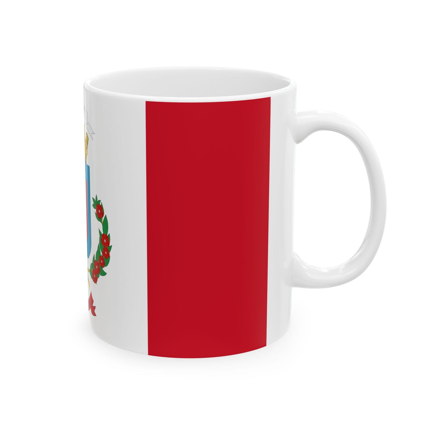 Bandera de la Provincia de Heredia (Costa Rica) White Coffee Mug-Go Mug Yourself