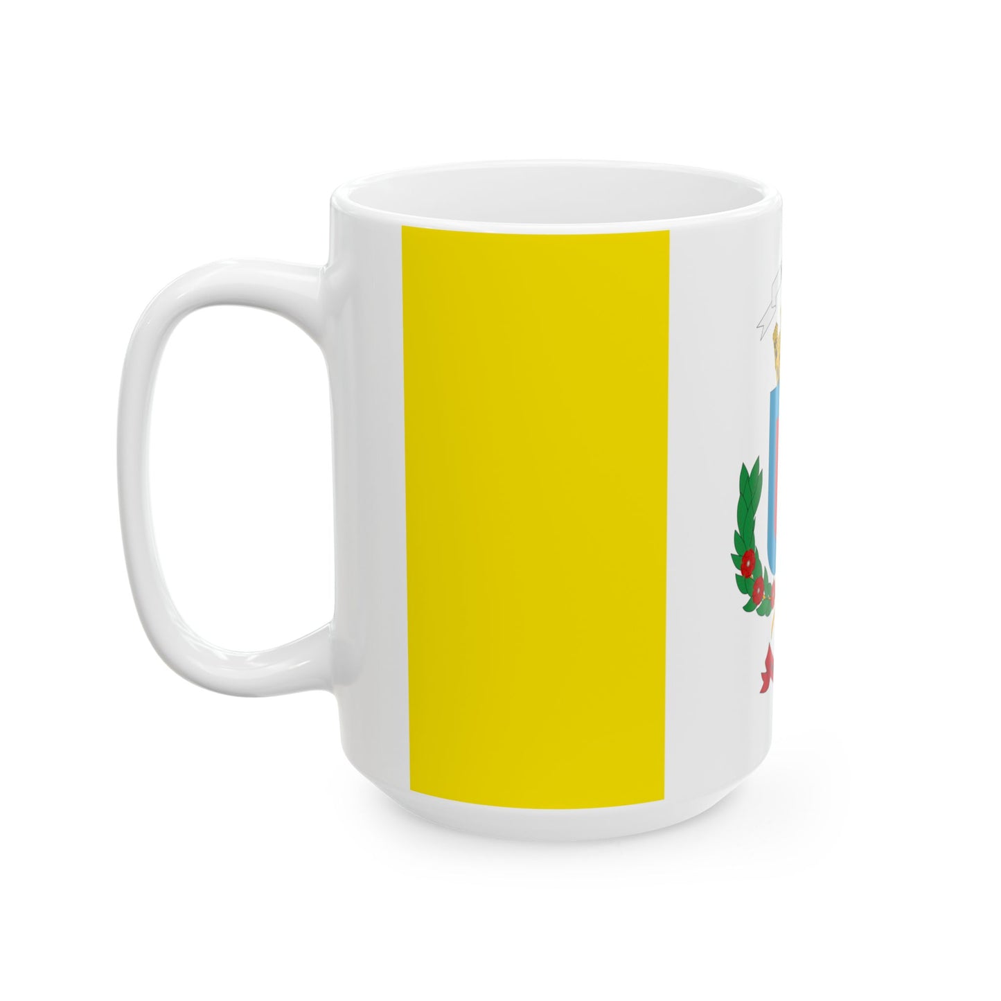 Bandera de la Provincia de Heredia (Costa Rica) White Coffee Mug-Go Mug Yourself