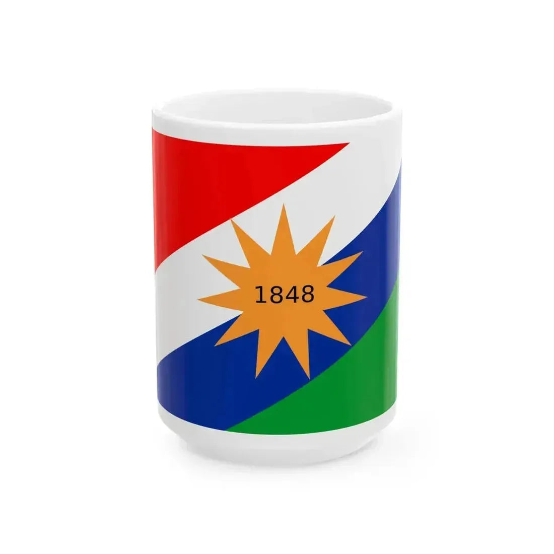 Bandera de la Provincia de Puntarenas (Costa Rica) White Coffee Mug 15oz - Go Mug Yourself