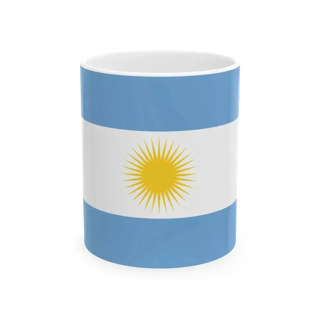 Bandera de la Provincia de San Juan reverso (Argentina) White Coffee Mug 11oz - Go Mug Yourself