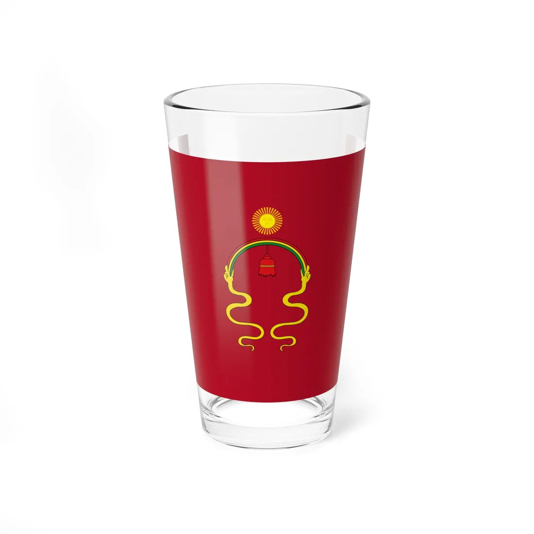 Bandera de la rebelion de 1780 (Peru) Pint Glass 16oz 16oz - Go Mug Yourself