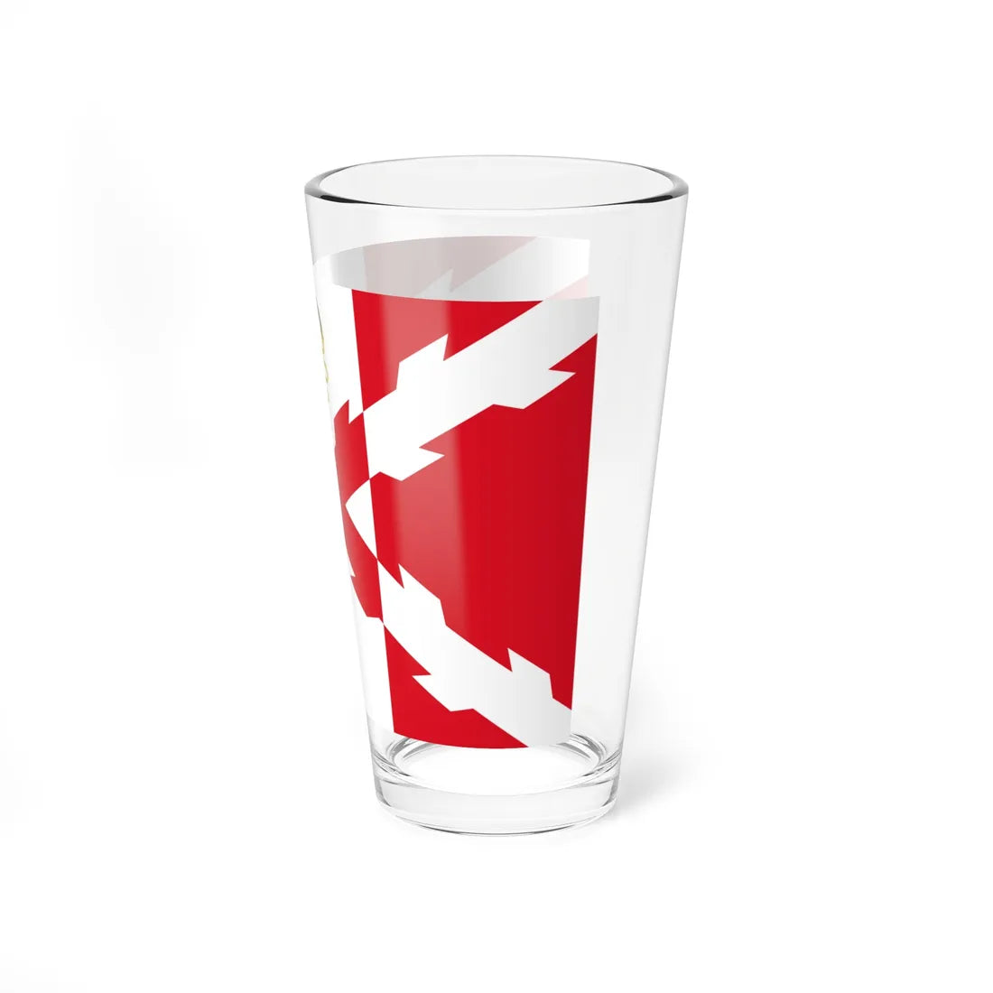 Bandera de la Sociedad de Patriotas (Peru) Pint Glass 16oz - Go Mug Yourself