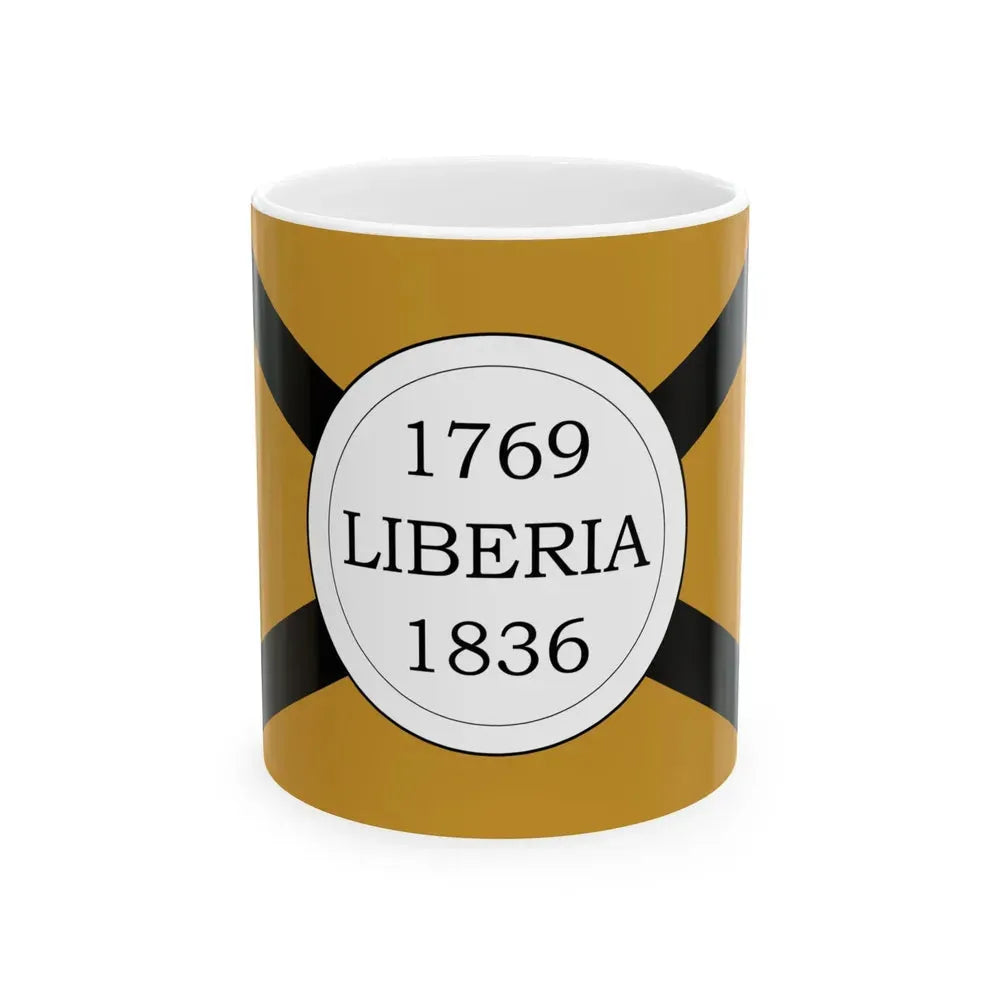 Bandera de Liberia Costa Rica (Costa Rica) White Coffee Mug 11oz - Go Mug Yourself