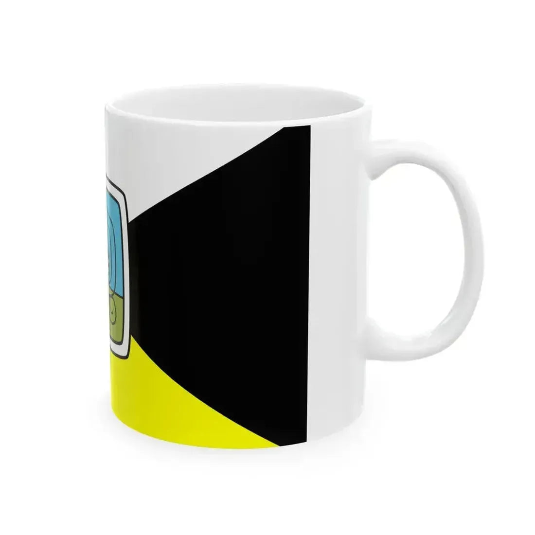 Bandera de los Pueblos Guatemala square (Guatemala) White Coffee Mug - Go Mug Yourself