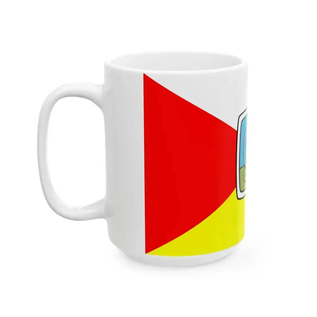 Bandera de los Pueblos Guatemala square (Guatemala) White Coffee Mug - Go Mug Yourself