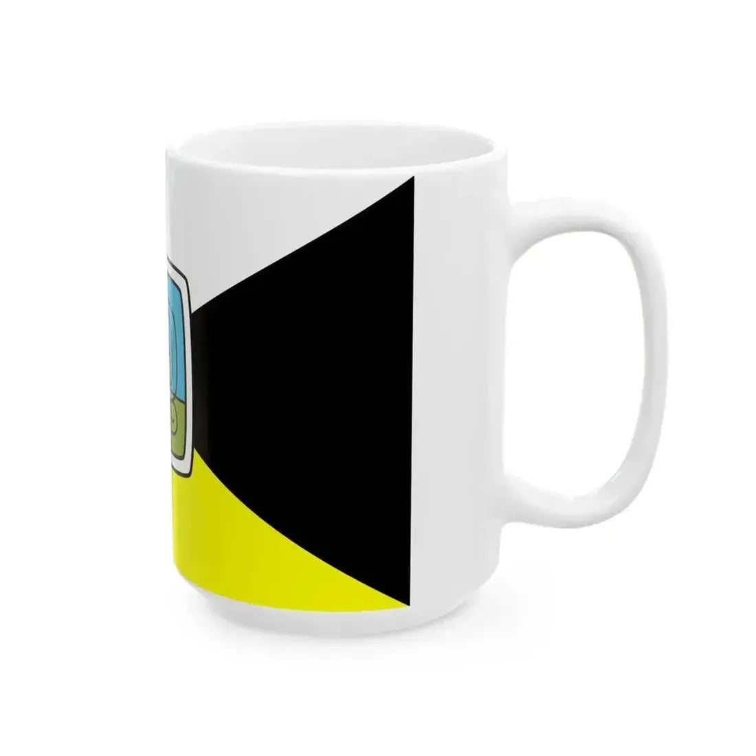 Bandera de los Pueblos Guatemala square (Guatemala) White Coffee Mug - Go Mug Yourself
