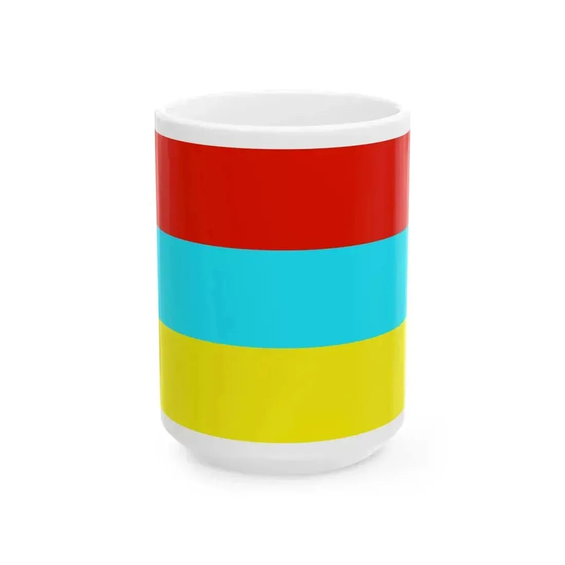 Bandera de Meghalaya (India) White Coffee Mug 15oz - Go Mug Yourself